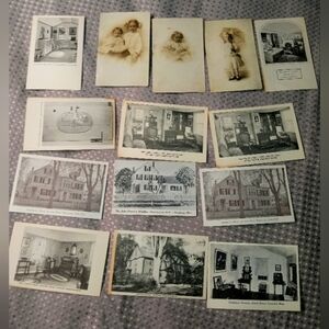 COPY - Lot of 13 Black and White Post Cards from 30s 40s and 50s